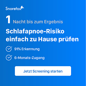 Mit Snorefox dein Schlafapnoe-Risiko einfach zu Hause prüfen